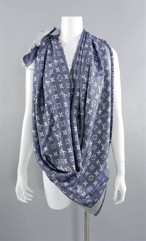 women louis vuitton scarf|louis vuitton denim scarf.